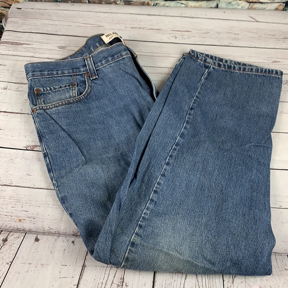 Levis "550" relaxed fit straight leg blue leans size 42 - Picture 13 of 13